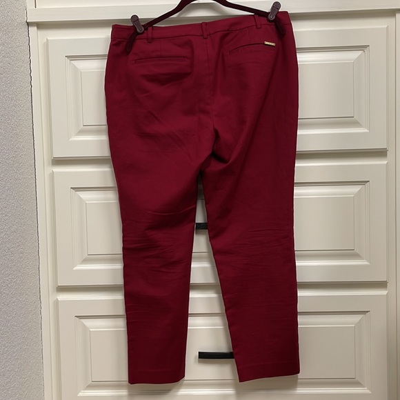 Michael Kors size 14 red slacks - Picture 2 of 3